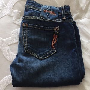 Genetic. High Rise Jeans Blue Vintage Wash